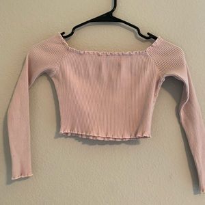 Long sleeve crop